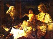 Jan victors Abraham and the three Angels (mk33) USA oil painting artist